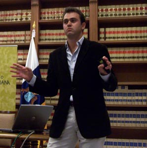 Gonzalo Meilán se movió mucho durante su presentación